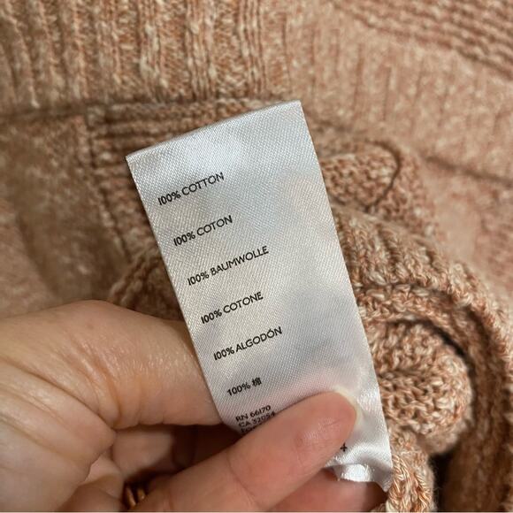 Free People Peach Declan Sleeveless Sweater Romper Sz M NWOT - Picture 9 of 14